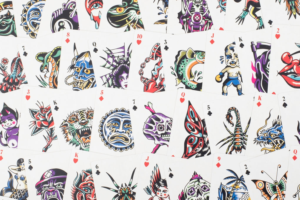 Tattoo Playing Cards by The Tattoo Journalist, Munden Brothers