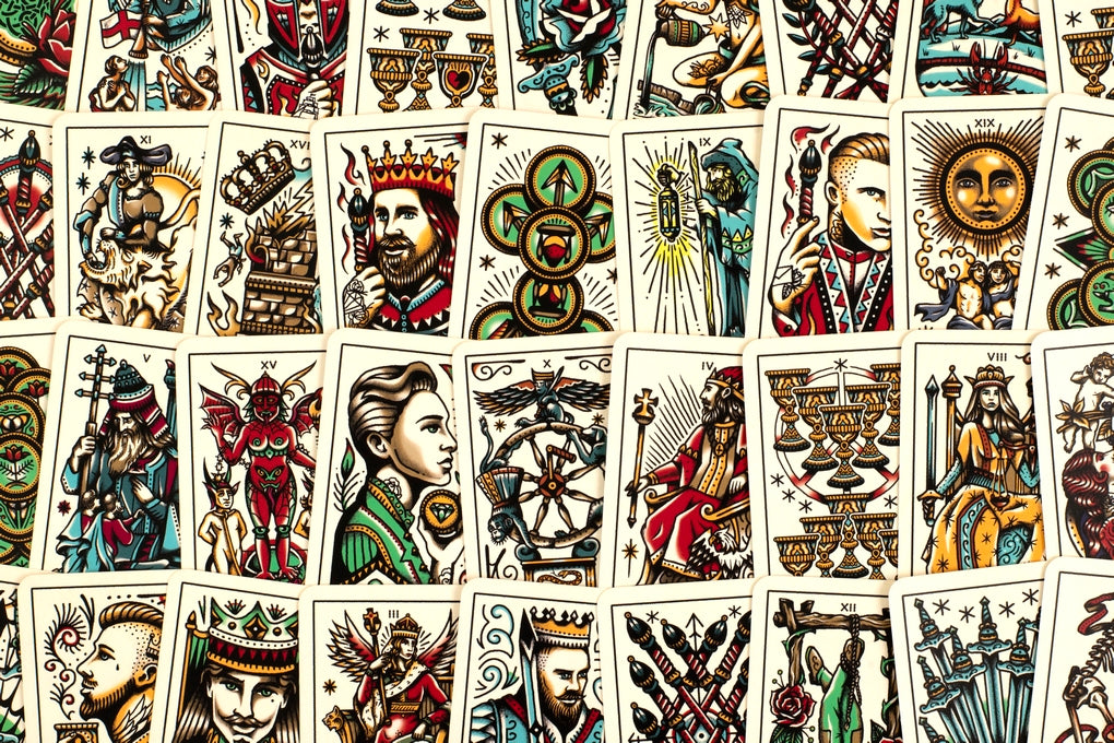 Tattoo Tarot (Mini Deck) by Diana McMahon Collis