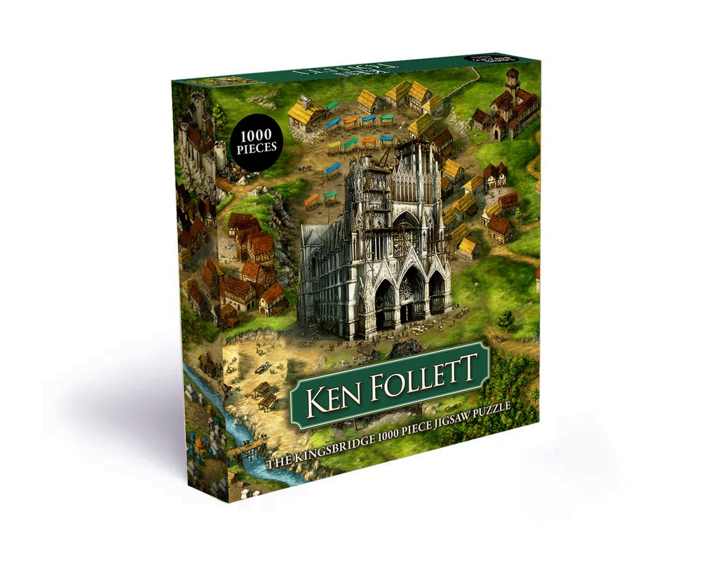 Ken Follett: The Kingsbridge 1000-piece jigsaw puzzle by Michael Menzel, Ken Follett
