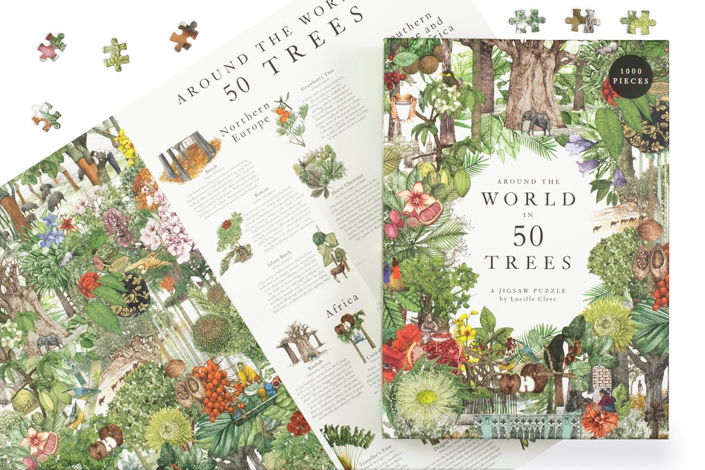 Around the World in 50 Trees by Jonathan Drori, Lucille Clerc