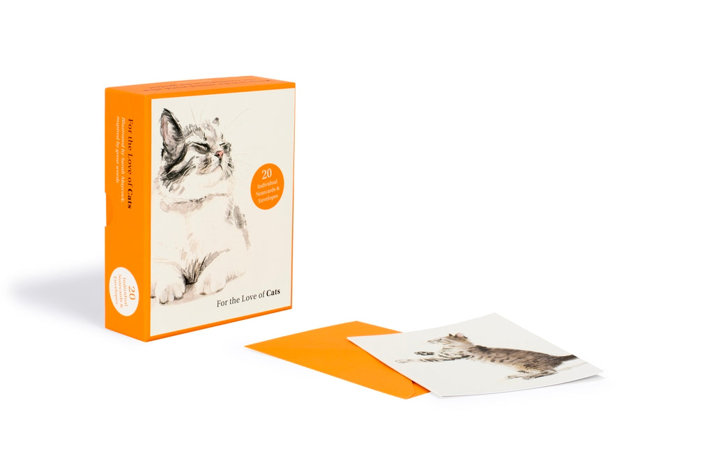 For the Love of Cats: 20 Individual Notecards and Envelopes by Sarah Maycock, Ana Sampson