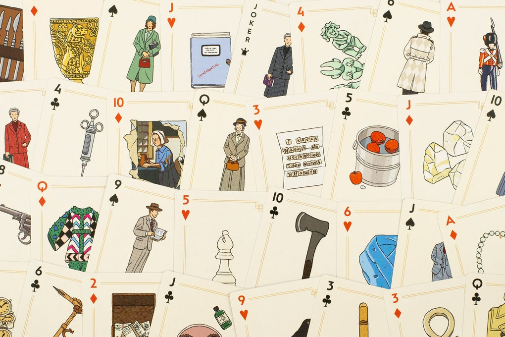 Agatha Christie Playing Cards by Ilya Milstein
