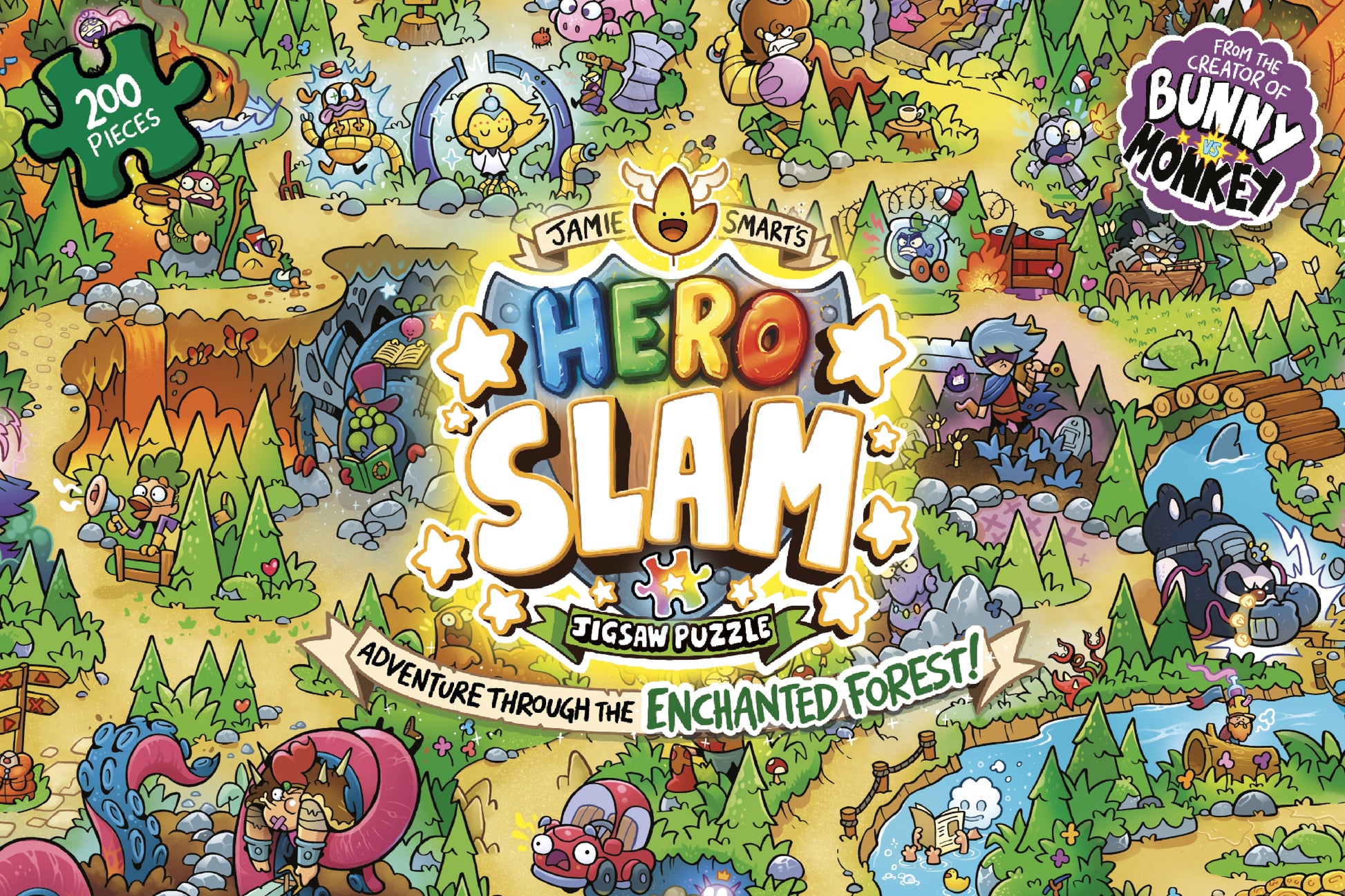 Jamie Smart’s Hero Slam Jigsaw Puzzle: 200 pieces by Jamie Smart, Jamie Smart