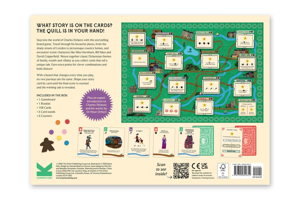 Charles Dickens Boardgame by Ellie Dix
